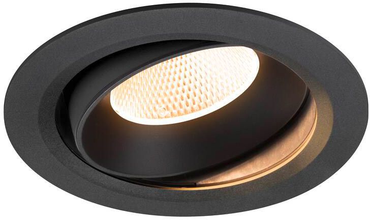 SLV NUMINOS® MOVE XL, Deckeneinbauleuchte, 2700 K, 20°, IP20, rund, schwarz
