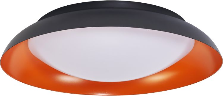 LEDVANCE Orbis Platte 430 mm 35 W 830 Click DIM Schwarz und Orange