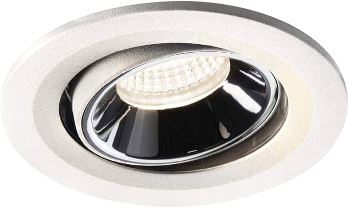 SLV NUMINOS® MOVE S, Deckeneinbauleuchte weiß / chrom 4000K 20°