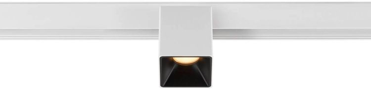 SLV FIXT-IT!, 48V, DALI, eckig, Surface mounted track, Spot, 3000K, 6.6 W, 36°, weiß / schwarz