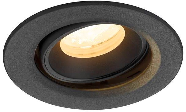 SLV NUMINOS® MOVE XS, Deckeneinbauleuchte, 4000 K, 40°, IP20, rund, schwarz