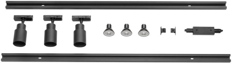 SLV PURI 2.0, 1Ph., Triple Track Set, QPAR51, schwarz
