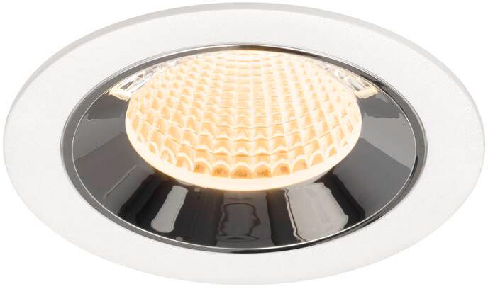 SLV NUMINOS® M, Deckeneinbauleuchte weiß/chrom 2700 K 40°