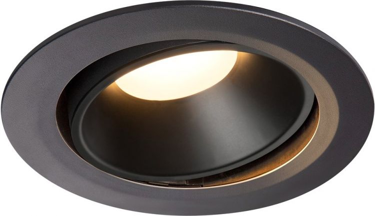 SLV NUMINOS® MOVE DL XL, Indoor LED recessed ceiling light black/black 3000K 55° rotating and