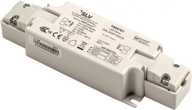 SLV Alimentation LED, intérieur, blanc, 500/600/700mA, 21-29,5W