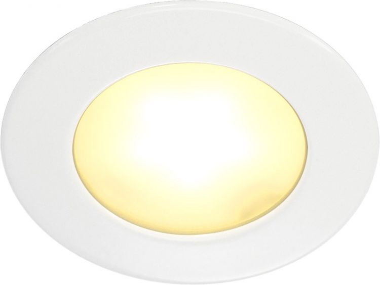 SLV Downlight, DL 126 LED, rund, weiss, 3W LED, warmweiss, 12V