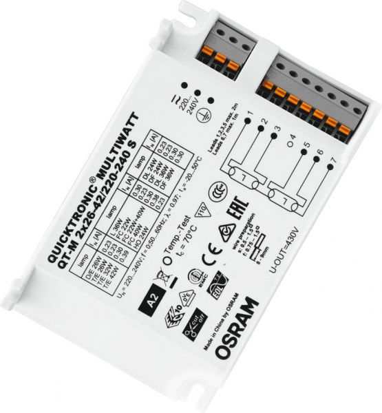 OSRAM QUICKTRONIC® MULTIWATT 2X26…42 S