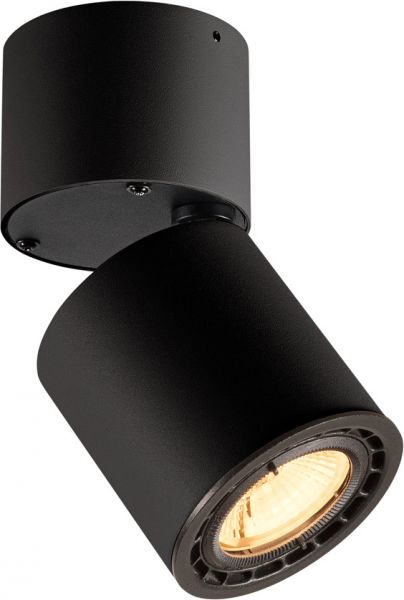 SLV SUPROS 78 Deckenleuchte, LED, 3000K, rund, schwarz, 60° Linse