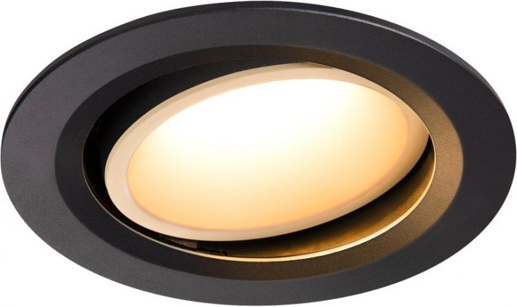 SLV NUMINOS® MOVE DL L, Indoor, luminaria empotrada de techo led negro/blanco 2700 K 20°