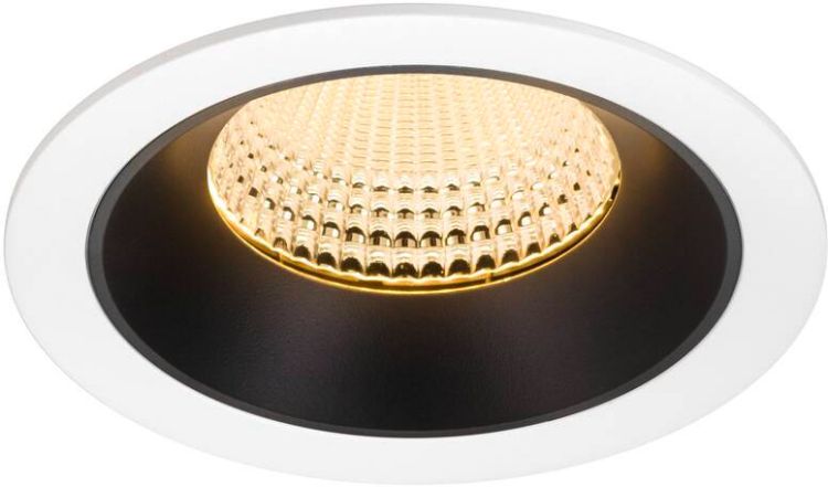 SLV NUMINOS® XL, Deckeneinbauleuchte weiß/schwarz 3000 K 55°
