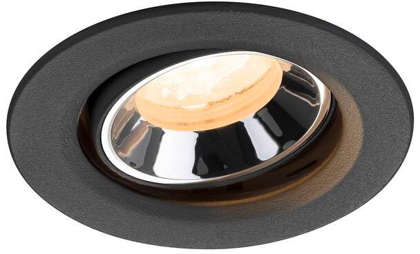 SLV NUMINOS® MOVE XS, Deckeneinbauleuchte schwarz/chrom 2700 K 40°