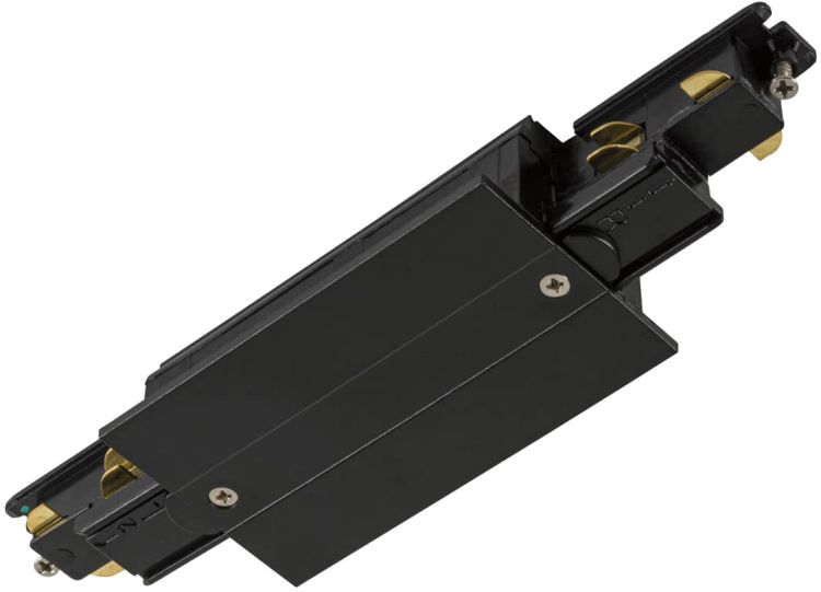 SLV Längsverbinder, für S-TRACK 3-Phasen-Einbauschiene, schwarz, DALI