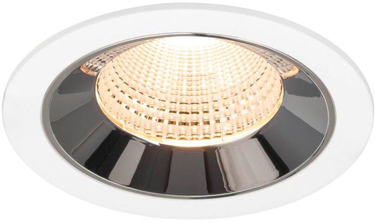 SLV NUMINOS® L, Deckeneinbauleuchte weiß/chrom 2700 K 55°