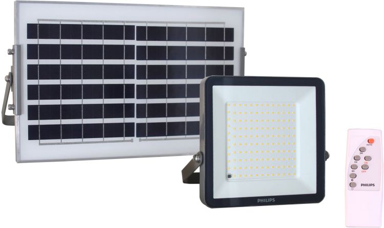 PHILIPS LED-Flutlichtstrahler Solar, 6,5 W, 910 lm, 4000 K, CRI80, IR-Fernbedienung, symmetrisch
