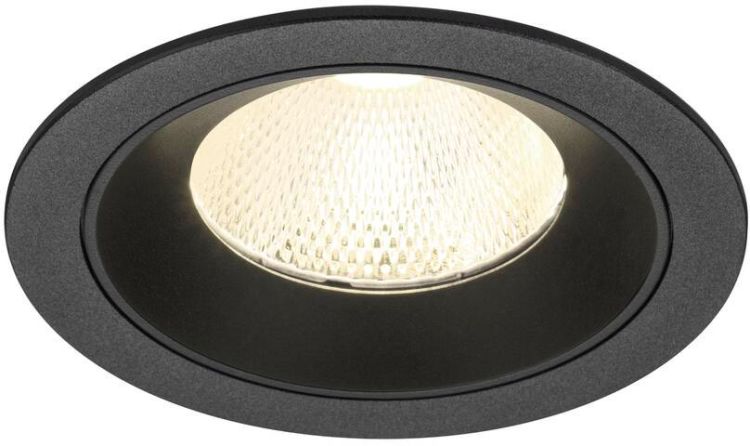 SLV NUMINOS® L, Deckeneinbauleuchte, 4000 K, 20°, IP20, rund, schwarz