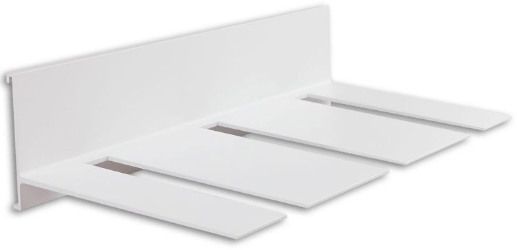 ISOLED Glashalter für Versa Wandprofile, für 3-6 Weingläser, Aluminium, weiß, 31.5cm