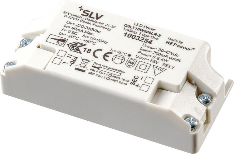 SLV Alimentation LED, intérieur, blanc, 200mA, 5 - 8,4W