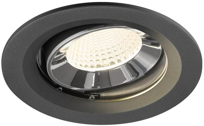 SLV NUMINOS® MOVE M, Deckeneinbauleuchte schwarz/chrom 4000 K 40°