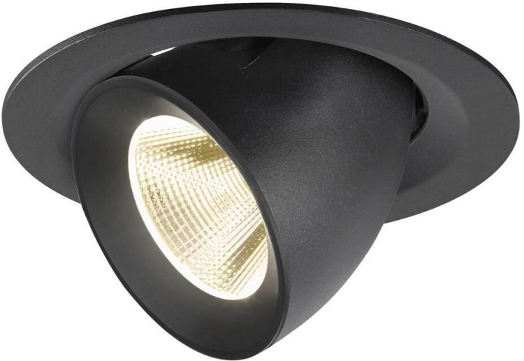 SLV NUMINOS® GIMBLE M, Deckeneinbauleuchte,, 4000 K, 20°, schwarz