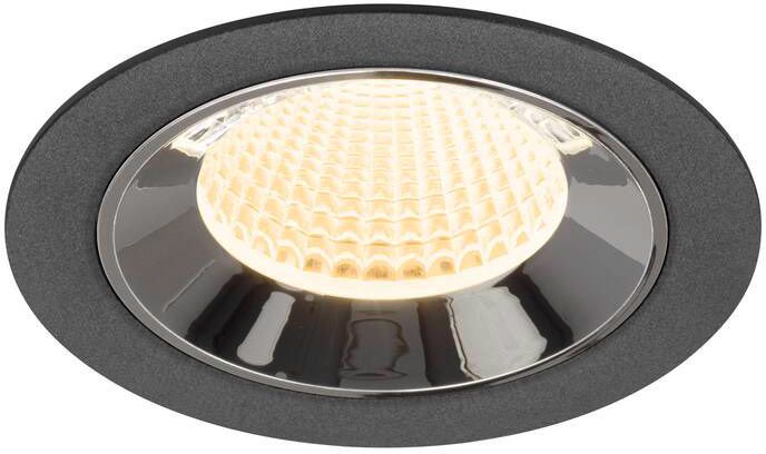 SLV NUMINOS® M, Deckeneinbauleuchte schwarz/chrom 3000 K 40°