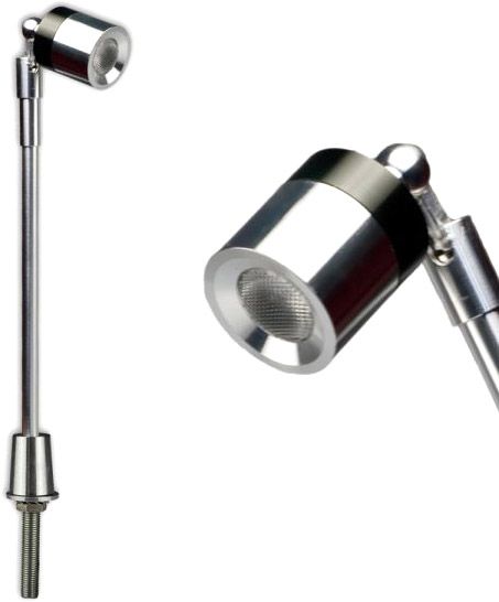 ISOLED LED Vitrinen-Leuchte, chrom, 3W 25°, kaltweiß