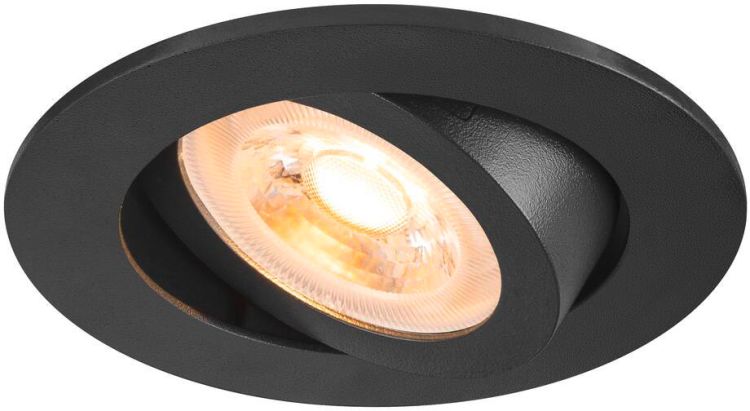 SLV NEW TRIA® 68, Deckeneinbauleuchte, rund, max. 10W GU10, schwarz
