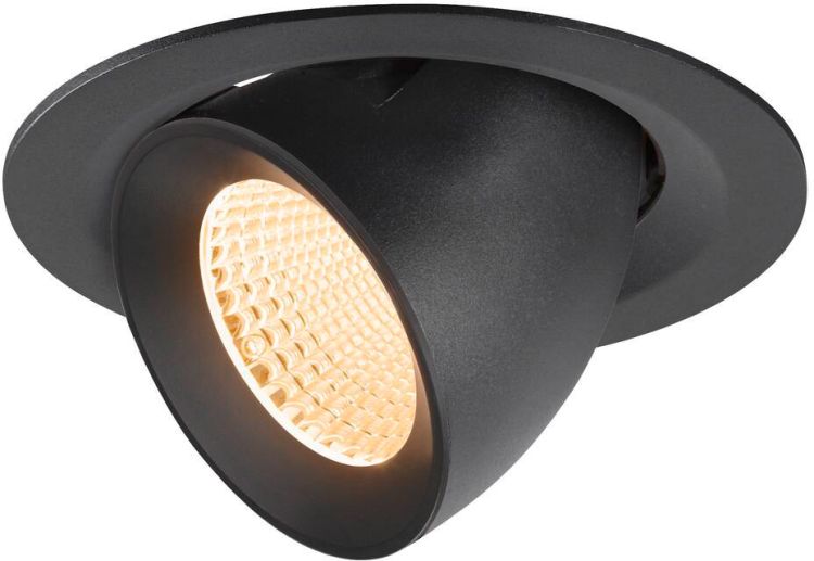 SLV NUMINOS® GIMBLE M, Deckeneinbauleuchte,, 2700 K, 40°, schwarz