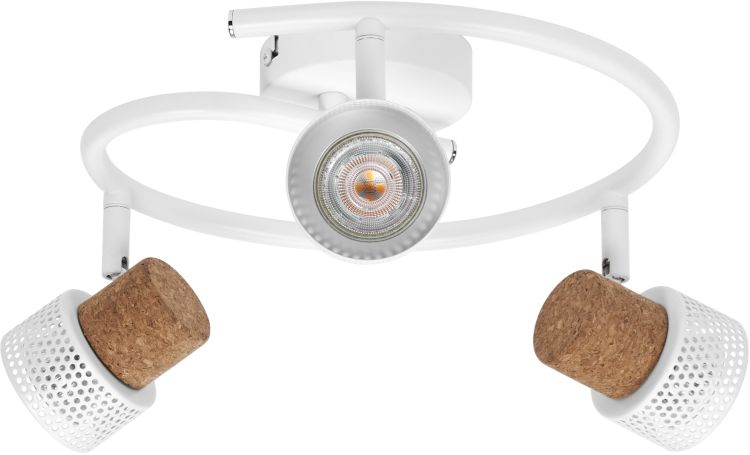 LEDVANCE Decor Spot Cork GU10 Weiß Spiral 3x3,4W 927 DIM