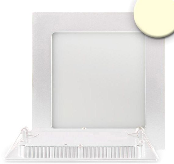 ISOLED LED Downlight, 9W, ultra flach, eckig, weiß, warmweiß, dimmbar