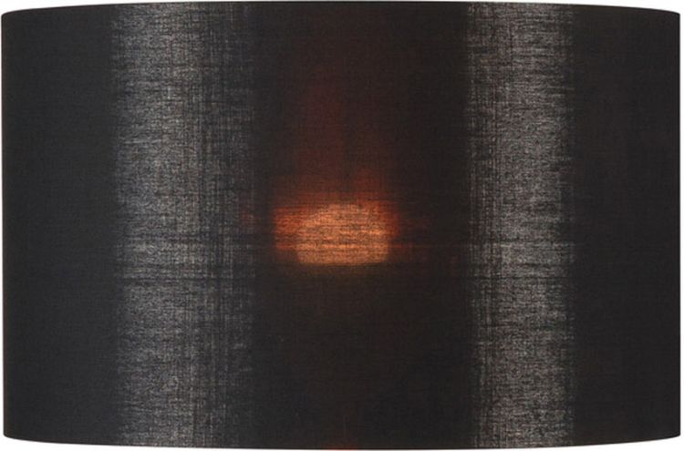 SLV FENDA Leuchtenschirm, rund, schwarz/kupfer, Ø/H 45,5/28 cm