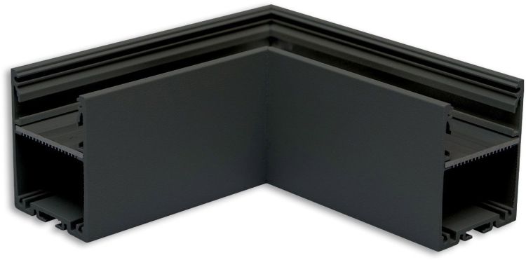 ISOLED LAMP30V1 90° Eck, geschweißt, 120x120mm, schwarz RAL 9005, exkl. Cover