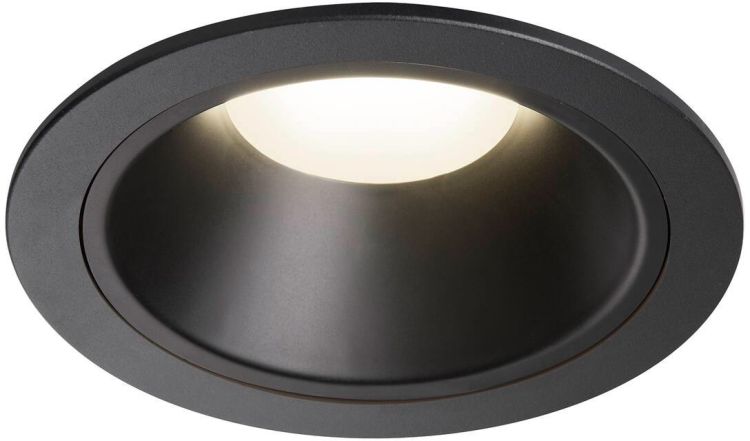 SLV NUMINOS® XL, Deckeneinbauleuchte, 4000 K, 55°, IP20, rund, schwarz