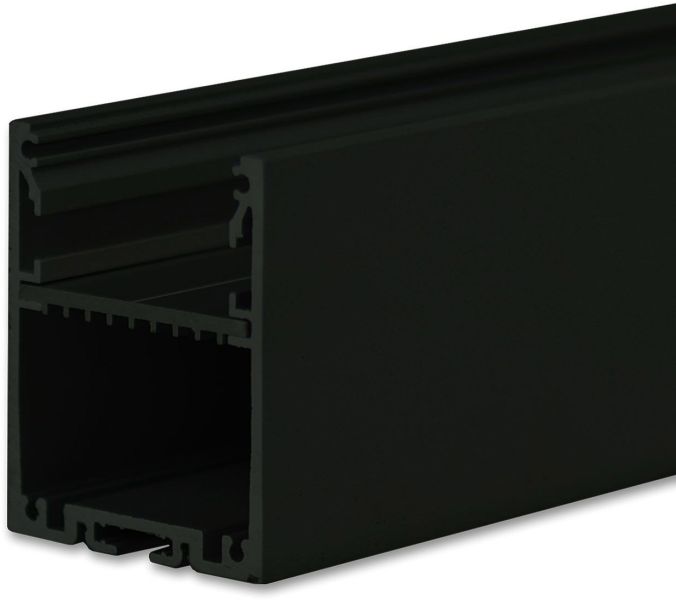 ISOLED LED Aufbauprofil LAMP30 V1 Aluminium schwarz RAL 9005, 300cm