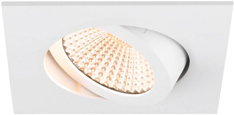 SLV NEW TRIA® 68, Deckeneinbauleuchte, 2700K, 60°, IP 20, quadratisch, weiß