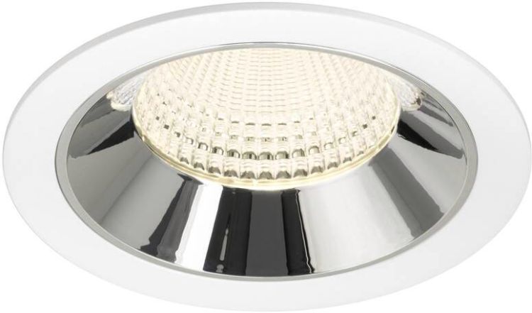 SLV NUMINOS® XL, Deckeneinbauleuchte weiß/chrom 4000 K 55°