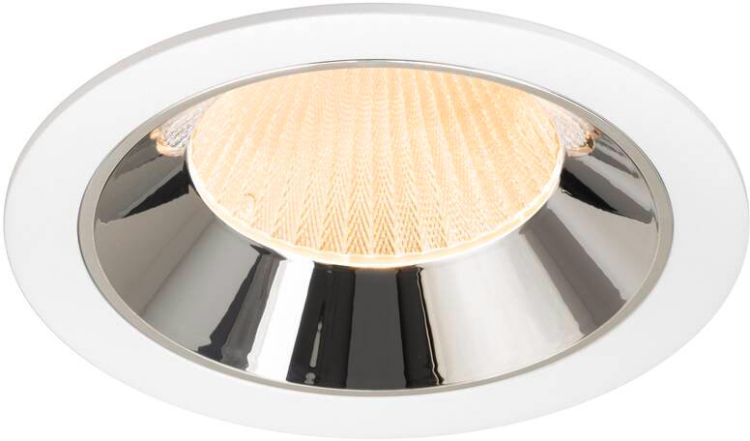 SLV NUMINOS® XL, Deckeneinbauleuchte weiß/chrom 2700 K 20°