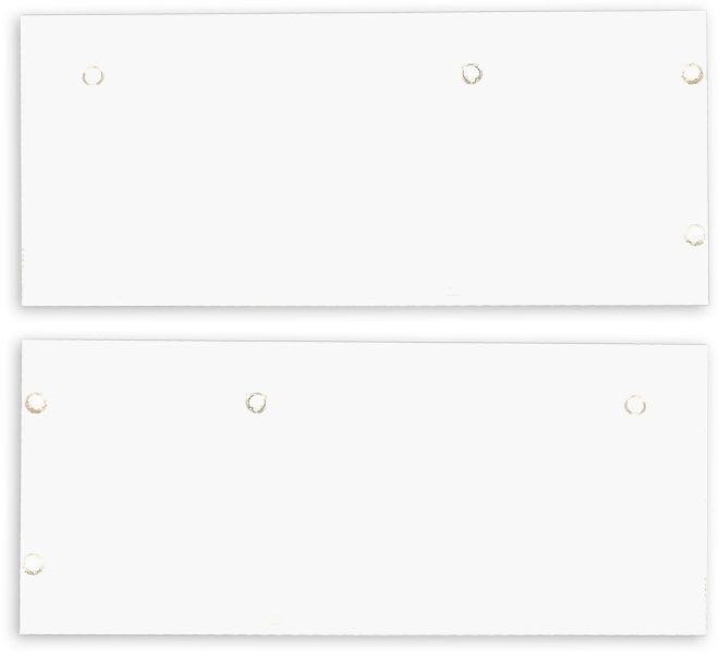 ISOLED Endkappe Alu EC129 für Curtain10 DOUBLE mit VISOR, 1 Paar (links & rechts), weiß