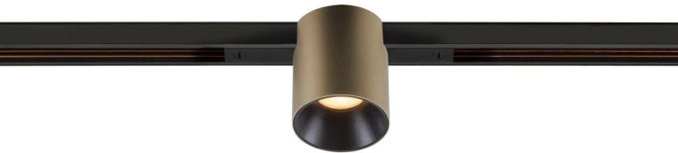 SLV FIXT-IT!, 48V, DALI, rund, Standard track, Spot, 2000-3000K, 7.4 W, 36°, bronze / schwarz