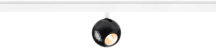 SLV DYSKO, 48V Spot, DALI, standard surface mounted track, 2700K, 5.6 W, 36°, weiß / schwarz