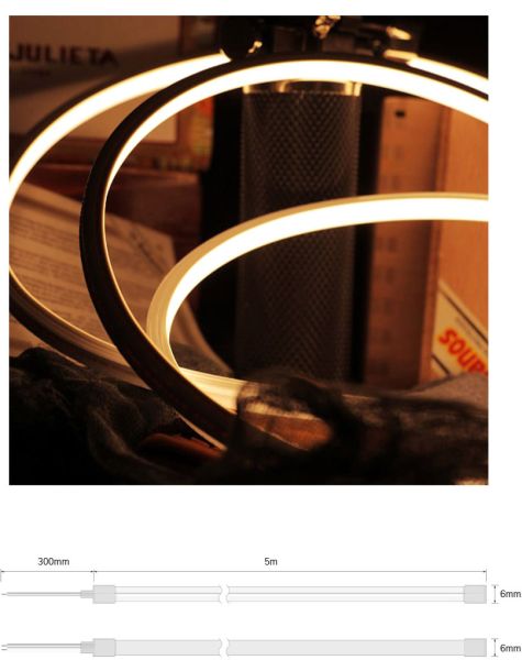 ISOLED LED NeonPRO Flexband 0606, 24V, 6W, IP67, 5000K, 240 LED/m