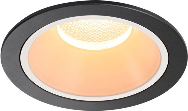 SLV NUMINOS® DL XL, Indoor, luminaria empotrada de techo led negro/blanco 2700 K 40 °