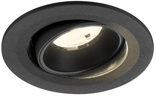 SLV NUMINOS® MOVE S, Deckeneinbauleuchte, 4000 K, 55°, IP20, rund, schwarz