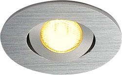 SLV NEW TRIA MINI SET Einbauleuchte, LED, 3000K, aluminium gebürstet