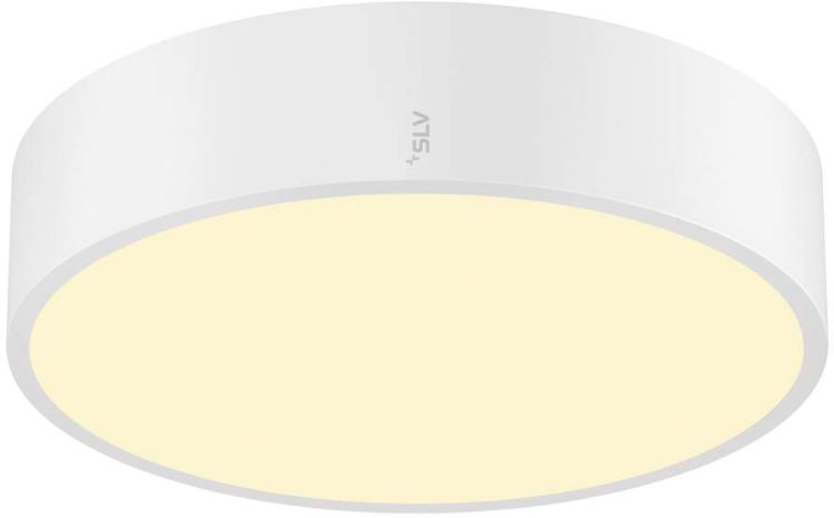 SLV MEDO® PRO 30, Wand- und Deckenaufbauleuchte, rund, 3000/4000K, 10W, DALI, Touch, 110°, weiß
