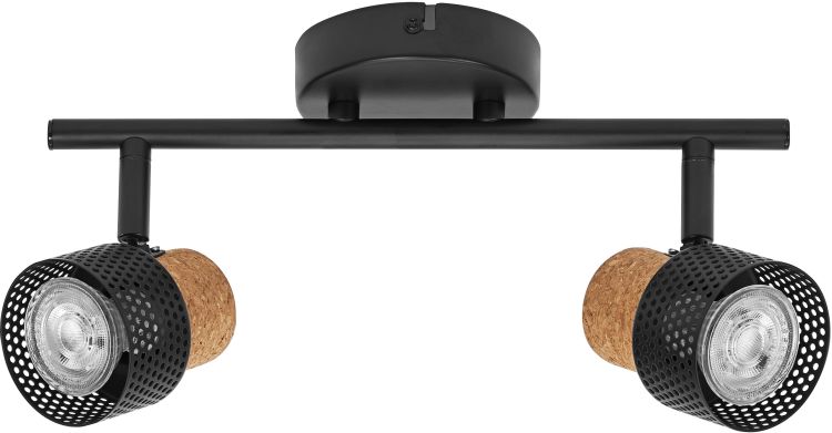 LEDVANCE Decor Spot Cork GU10 Schwarz 2x3,4W 927 DIM