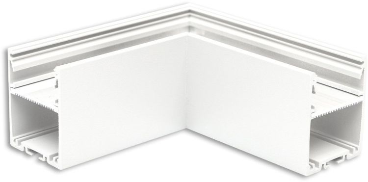 ISOLED LAMP30V1 90° Eck, geschweißt, 120x120mm, weiß RAL 9003, exkl. Cover